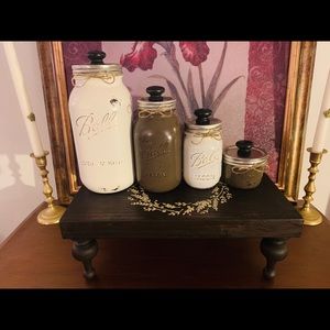 Mason jar canister set.